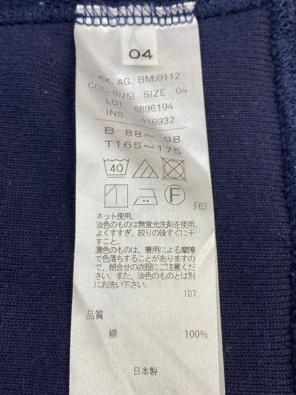 【中古品】【メンズ】 ATON エイトン KK.AG.BM.0112 RAGLAN SLEEVE SWEAT ラグランスリーブ スウェット 140-260523-zi-29-min サイズ：04 カラー：ネイビー 万代Net店