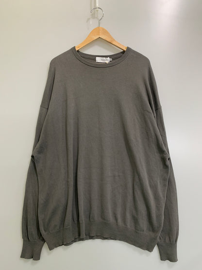【中古品】【メンズ】 GRAPHPAPER グラフペーパー GU241-80251B 4SS PIECE DYED HIGH GAUGE KNIT OVERSIZED CREW NECK オーバーサイズニット クルーネック 140-260508-AS-48-min サイズ：O/S カラー：グレー 万代Net店