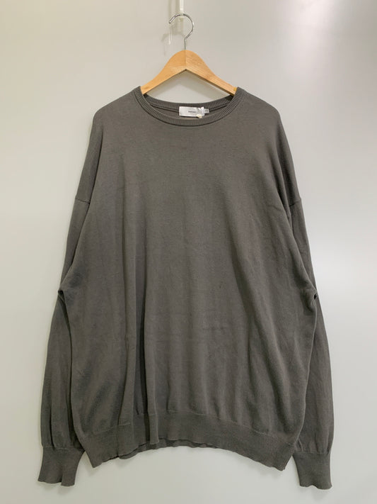 【中古品】【メンズ】 GRAPHPAPER グラフペーパー GU241-80251B 4SS PIECE DYED HIGH GAUGE KNIT OVERSIZED CREW NECK オーバーサイズニット クルーネック 140-260508-AS-48-min サイズ：O/S カラー：グレー 万代Net店