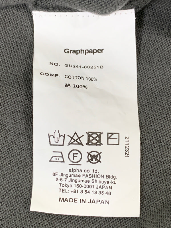 【中古品】【メンズ】 GRAPHPAPER グラフペーパー GU241-80251B 4SS PIECE DYED HIGH GAUGE KNIT OVERSIZED CREW NECK オーバーサイズニット クルーネック 140-260508-AS-48-min サイズ：O/S カラー：グレー 万代Net店