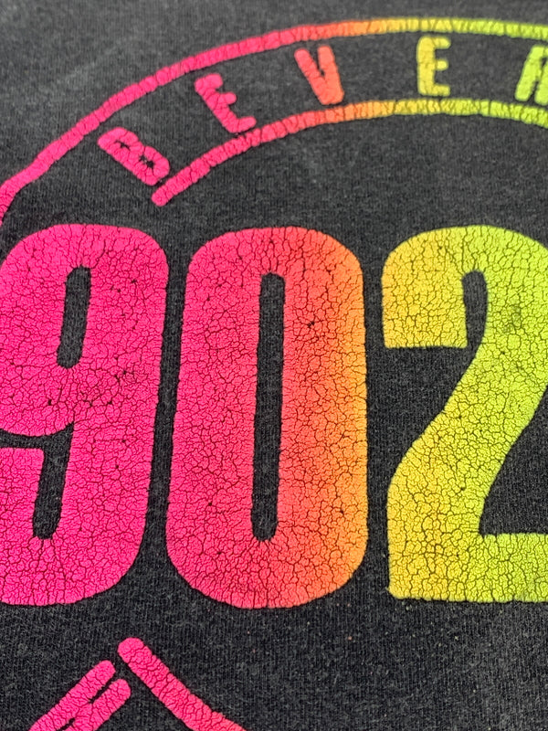 【中古品】【メンズ】 BEVERLY HILLS ビバリーヒルズ 90S PRINT TEE 半袖Tシャツ ショートスリーブ 146-260508-AS-31-min サイズ：L カラー：グレー 万代Net店