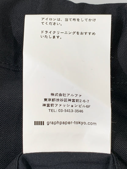 【中古品】【メンズ】 GRAPHPAPER グラフペーパー GM213-40165B SELVAGE WOOL SLIM WAISTED CHEF PANTS シェフパンツ ボトムス 151-260508-AS-33-min サイズ：F カラー：ブラック 万代Net店
