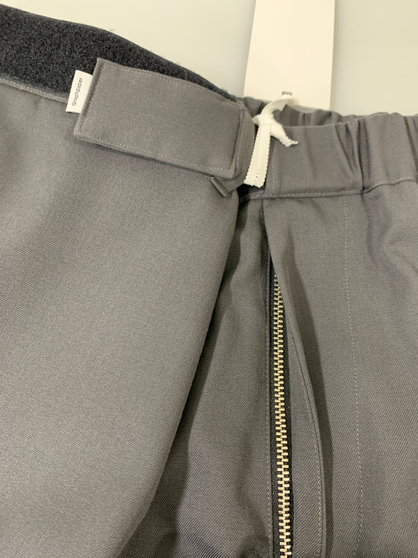 【中古品】【メンズ】 GRAPHPAPER グラフペーパー GM214-40003 VIST WOOL CHEF PANTS ウール シェフパンツ ボトムス 151-260508-AS-34-min サイズ：F カラー：グレー 万代Net店