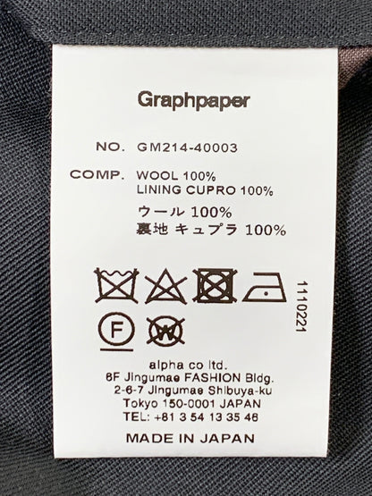 【中古品】【メンズ】 GRAPHPAPER グラフペーパー GM214-40003 VIST WOOL CHEF PANTS ウール シェフパンツ ボトムス 151-260508-AS-34-min サイズ：F カラー：グレー 万代Net店