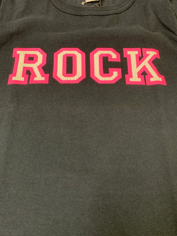 【中古品】【メンズ】 GOODENOUGH X CHAMPION グッドイナフ チャンピオン GE-137006 ROCK TEE ロックプリントT 半袖Tシャツ 142-260615-kt-24-min サイズ：S カラー：ブラック 万代Net店