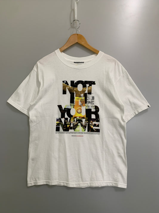 【中古品】【メンズ】 RESONATE リゾネイト 00’s NOT IN YOUR WAVE TEE 00年代 ノット・イン・ユア・ウェイブ ティーシャツ トップス 146-260522-SH-15-min サイズ：M カラー：ホワイト 万代Net店