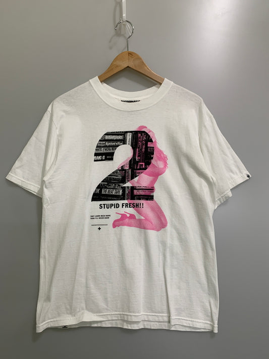 【中古品】【メンズ】 RESONATE リゾネイト 00’s ”STUPID FRESH"TEE 00年代 ステューピッドフレッシュティーシャツ トップス 146-260522-SH-27-min サイズ：M カラー：ホワイト 万代Net店