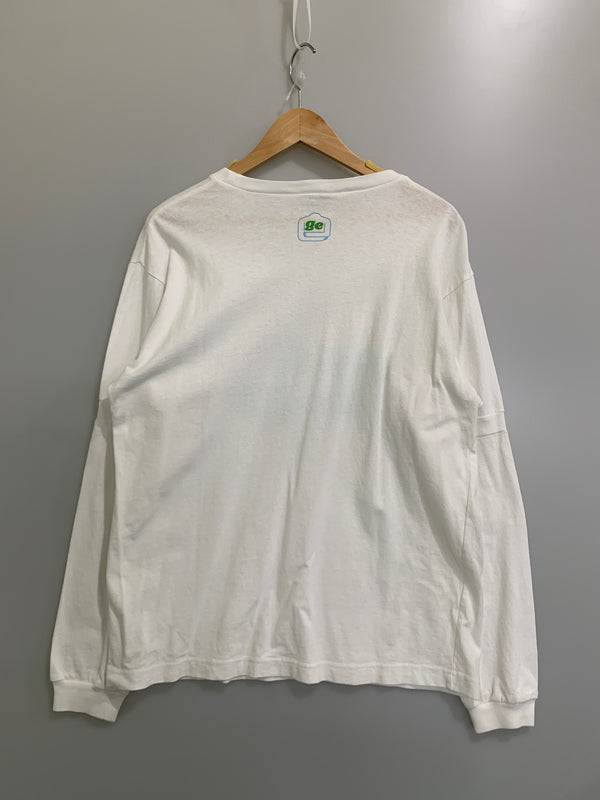【中古品】【メンズ】 GOODENOUGH グッドイナフ 00S LOGO LS TEE ロゴ ロングスリーブ 長袖Tシャツ 146-260615-kt-25-min サイズ：M カラー：ホワイト 万代Net店