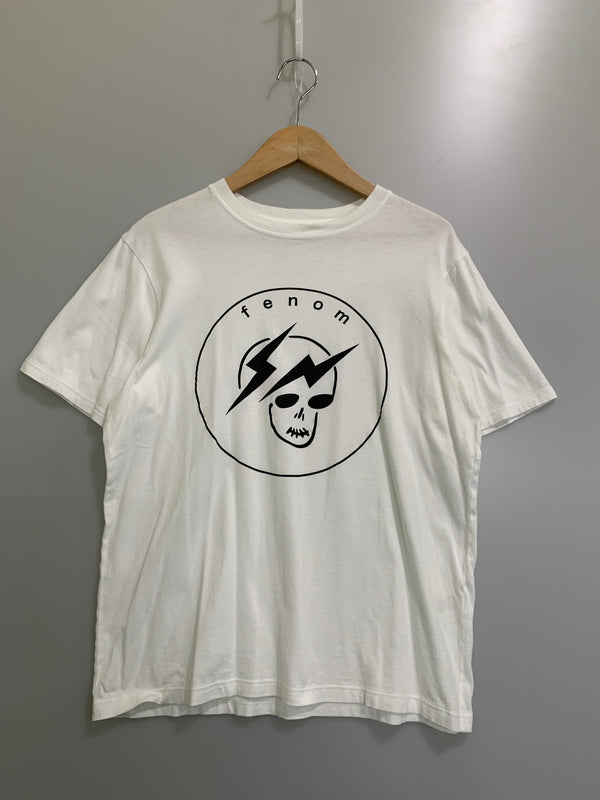 【中古品】【メンズ】 LEVI'S FENOM ×FRAGMENT リーバイス フェノム フラグメント SKULL LOGO TEE スカルロゴ 半袖Tシャツ 146-260615-kt-23-min サイズ：M カラー：ホワイト 万代Net店