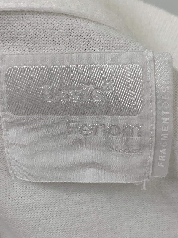【中古品】【メンズ】 LEVI'S FENOM ×FRAGMENT リーバイス フェノム フラグメント SKULL LOGO TEE スカルロゴ 半袖Tシャツ 146-260615-kt-23-min サイズ：M カラー：ホワイト 万代Net店