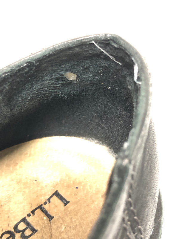 【中古品】【メンズ】 LL BEAN エルエルビーン 507146 LEATHER SLIP ON LOAFERS 靴 シューズ スリッポン 146-260508-AS-112-min サイズ：7.5 midium カラー：ブラック 万代Net店