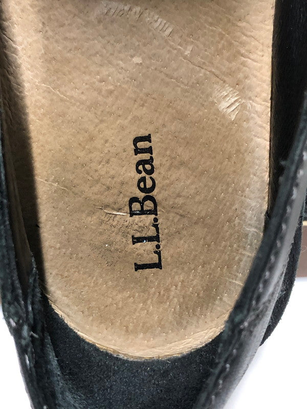 【中古品】【メンズ】 LL BEAN エルエルビーン 507146 LEATHER SLIP ON LOAFERS 靴 シューズ スリッポン 146-260508-AS-112-min サイズ：7.5 midium カラー：ブラック 万代Net店