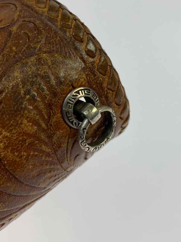 【中古品】【メンズ】 SAAD サード NATIVE AMERICAN LONG WALLET ネイティブ アメリカン ロング ウォレット 長財布 レザー 革 200-260512-em-09-min カラー：ブラウン系 万代Net店