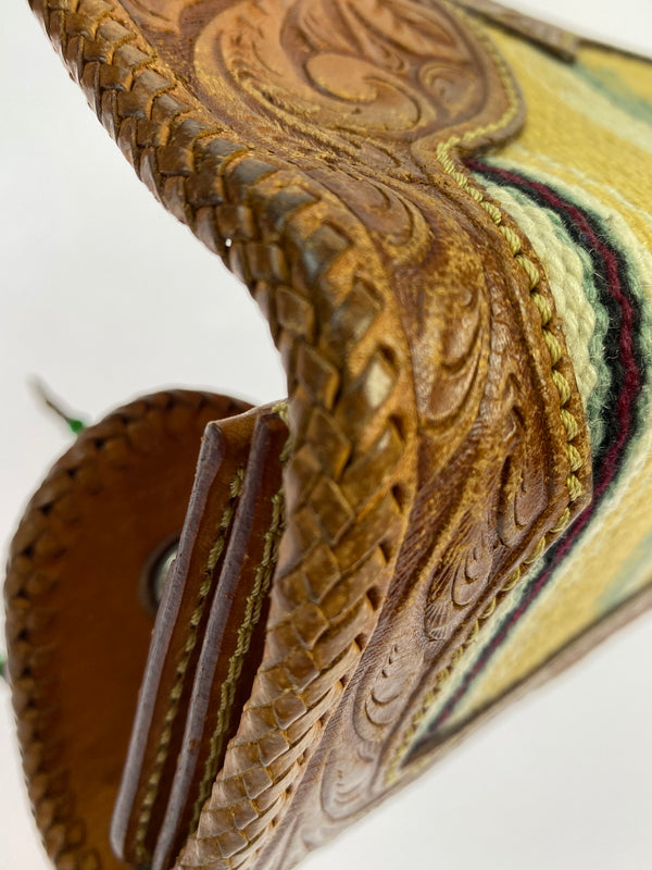 【中古品】【メンズ】 SAAD サード NATIVE AMERICAN LONG WALLET ネイティブ アメリカン ロング ウォレット 長財布 レザー 革 200-260512-em-09-min カラー：ブラウン系 万代Net店