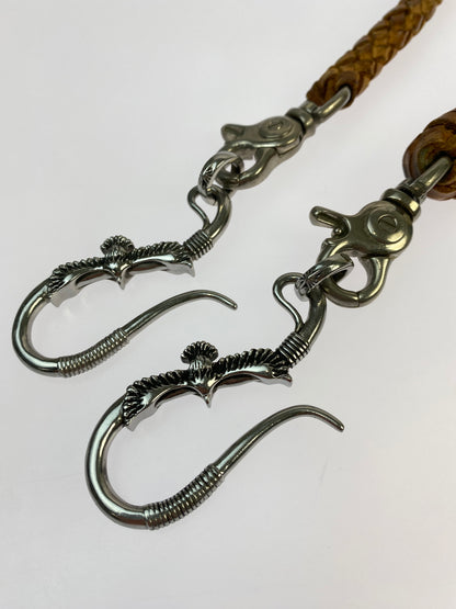 【中古品】【メンズ/レディース】 SAAD サード WALLET CHAIN ウォレット チェーン レザー アクセサリー 191-260510-em-14-min カラー：ブラウン 万代Net店