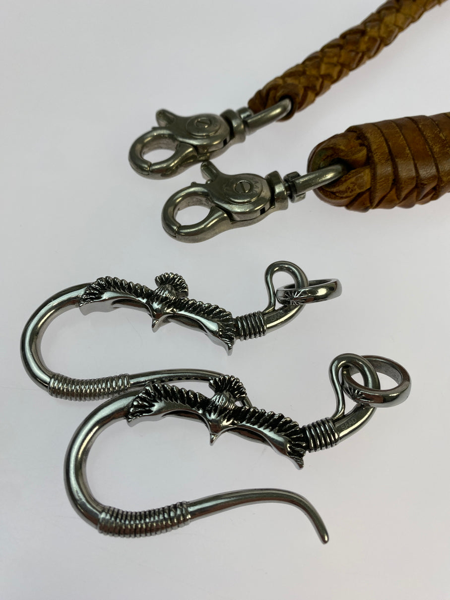 【中古品】【メンズ/レディース】 SAAD サード WALLET CHAIN ウォレット チェーン レザー アクセサリー 191-260510-em-14-min カラー：ブラウン 万代Net店