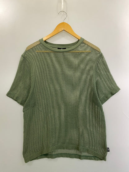 【中古品】【メンズ】 STUSSY ステューシー MESH S/S TEE メッシュショートスリーブTシャツ 半袖 トップス 142-260626-yn-35-min サイズ：M カラー：オリーブグリーン 万代Net店