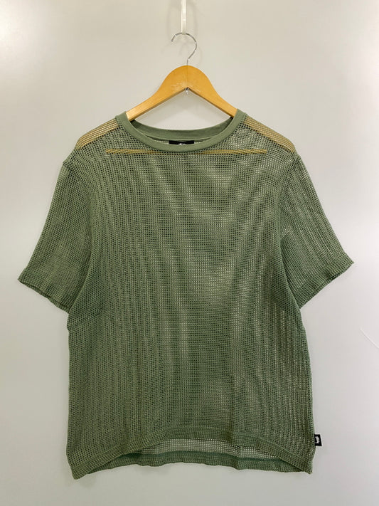 【中古品】【メンズ】 STUSSY ステューシー MESH S/S TEE メッシュショートスリーブTシャツ 半袖 トップス 142-260626-yn-35-min サイズ：M カラー：オリーブグリーン 万代Net店