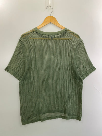 【中古品】【メンズ】 STUSSY ステューシー MESH S/S TEE メッシュショートスリーブTシャツ 半袖 トップス 142-260626-yn-35-min サイズ：M カラー：オリーブグリーン 万代Net店