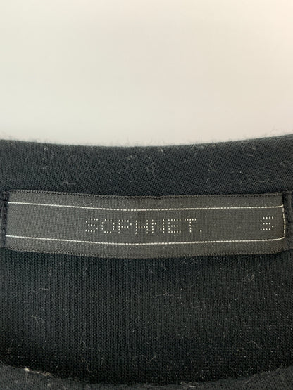 【中古品】【メンズ】 SOPHNET ソフネット COMPACT DOUBLE KNIT CREWNECK TOP SOPH-242051 コンパクト ダブル ニット クルーネック トップ メンズトップス 長袖 142-260515-em-10-min サイズ：S カラー：ブラック 万代Net店