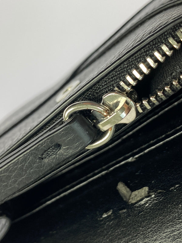 【現状渡し品】【レディース】 MM6 MAISON MARGIELA エムエム6 メゾン マルジェラ FLAP WALLET フラップ ウォレット コインケース 小銭入れ 財布 200-260512-em-08-min カラー：ブラック 万代Net店