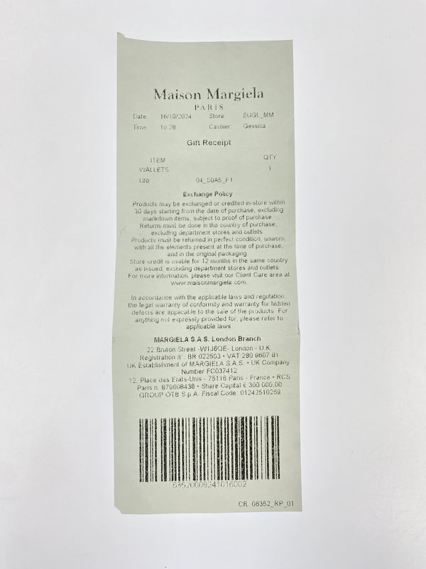 【現状渡し品】【レディース】 MM6 MAISON MARGIELA エムエム6 メゾン マルジェラ FLAP WALLET フラップ ウォレット コインケース 小銭入れ 財布 200-260512-em-08-min カラー：ブラック 万代Net店