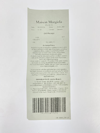 【現状渡し品】【レディース】 MM6 MAISON MARGIELA エムエム6 メゾン マルジェラ FLAP WALLET フラップ ウォレット コインケース 小銭入れ 財布 200-260512-em-08-min カラー：ブラック 万代Net店