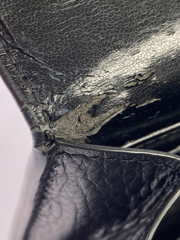【現状渡し品】【レディース】 MM6 MAISON MARGIELA エムエム6 メゾン マルジェラ FLAP WALLET フラップ ウォレット コインケース 小銭入れ 財布 200-260512-em-08-min カラー：ブラック 万代Net店