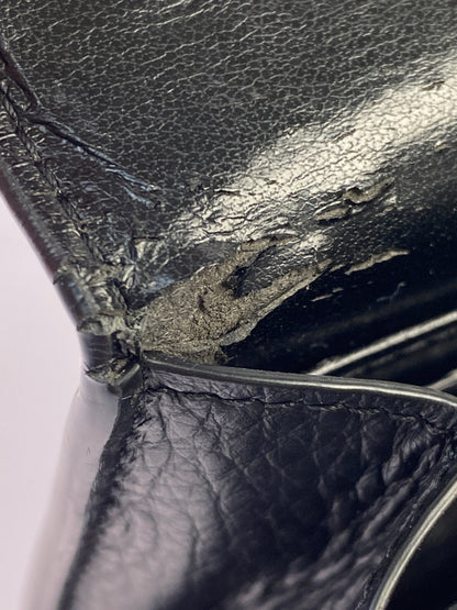 【現状渡し品】【レディース】 MM6 MAISON MARGIELA エムエム6 メゾン マルジェラ FLAP WALLET フラップ ウォレット コインケース 小銭入れ 財布 200-260512-em-08-min カラー：ブラック 万代Net店