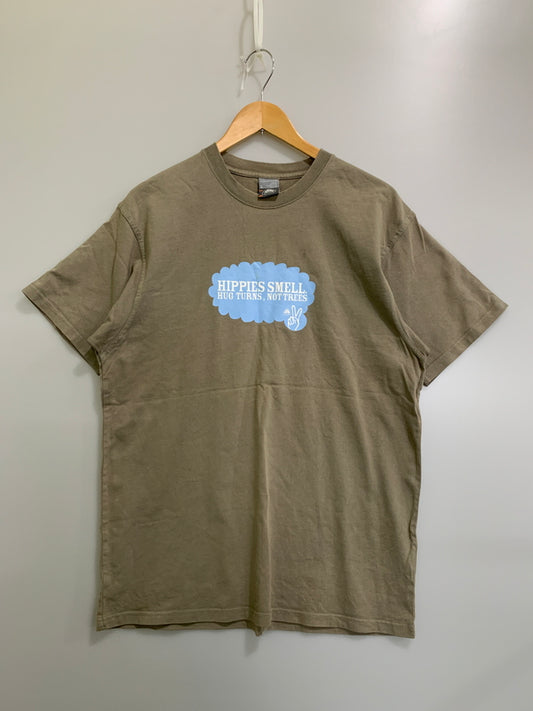 【中古品】【メンズ】 NIKE ACG ナイキ エーシージー 00S HIPPIES SMELL TEE 半袖Tシャツ ショートスリーブ 146-260508-AS-92-min サイズ：L カラー：ベージュ系 万代Net店