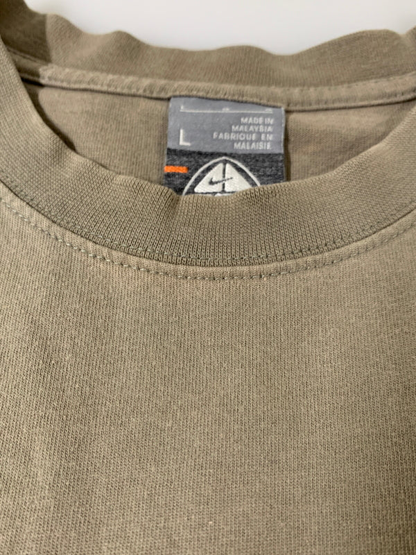 【中古品】【メンズ】 NIKE ACG ナイキ エーシージー 00S HIPPIES SMELL TEE 半袖Tシャツ ショートスリーブ 146-260508-AS-92-min サイズ：L カラー：ベージュ系 万代Net店