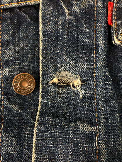 【現状渡し品】【メンズ】 LEVI'S リーバイス 70S 70505-0217 BIG E DENIM JACKET 70年代 ビッグE デニムジャケット メンズ アウター Gジャン ヴィンテージ 146-260510-em-51-min サイズ：40 カラー：インディゴブルー 万代Net店