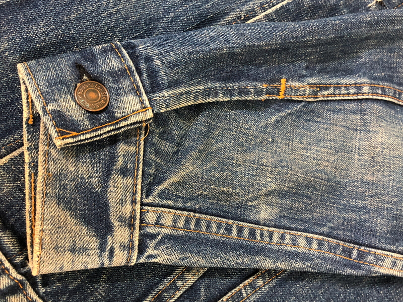 【現状渡し品】【メンズ】 LEVI'S リーバイス 70S 70505-0217 BIG E DENIM JACKET 70年代 ビッグE デニムジャケット メンズ アウター Gジャン ヴィンテージ 146-260510-em-51-min サイズ：40 カラー：インディゴブルー 万代Net店