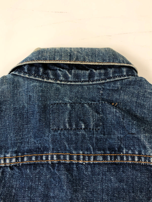 【現状渡し品】【メンズ】 LEVI'S リーバイス 70S 70505-0217 BIG E DENIM JACKET 70年代 ビッグE デニムジャケット メンズ アウター Gジャン ヴィンテージ 146-260510-em-51-min サイズ：40 カラー：インディゴブルー 万代Net店