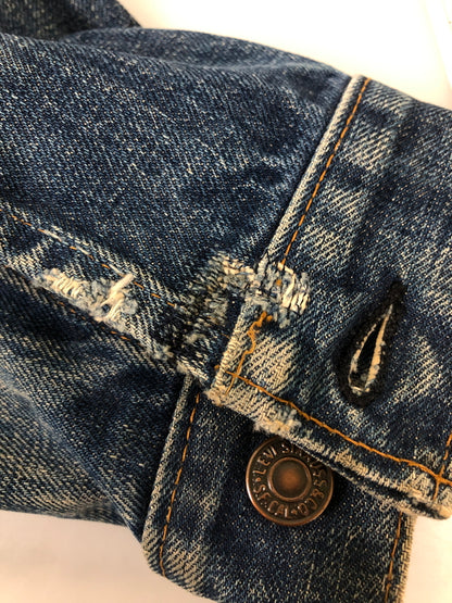 【現状渡し品】【メンズ】 LEVI'S リーバイス 70S 70505-0217 BIG E DENIM JACKET 70年代 ビッグE デニムジャケット メンズ アウター Gジャン ヴィンテージ 146-260510-em-51-min サイズ：40 カラー：インディゴブルー 万代Net店