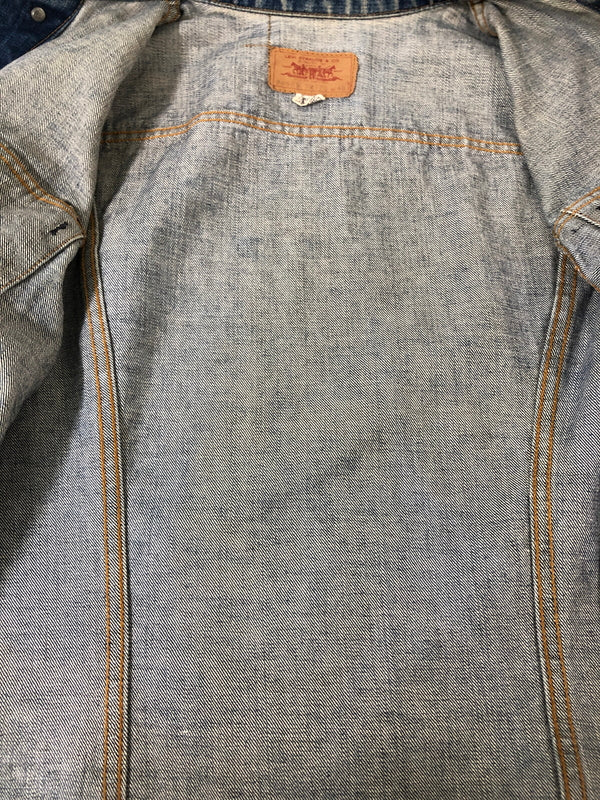 【現状渡し品】【メンズ】 LEVI'S リーバイス 70S 70505-0217 BIG E DENIM JACKET 70年代 ビッグE デニムジャケット メンズ アウター Gジャン ヴィンテージ 146-260510-em-51-min サイズ：40 カラー：インディゴブルー 万代Net店