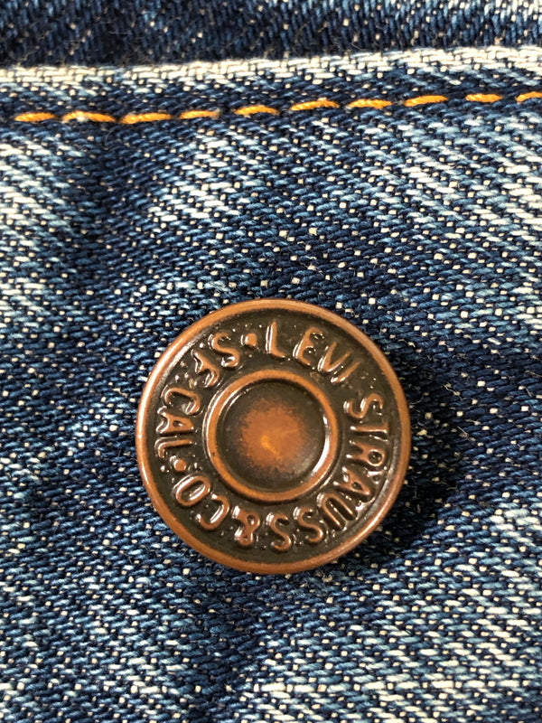 【現状渡し品】【メンズ】 LEVI'S リーバイス 70S 70505-0217 BIG E DENIM JACKET 70年代 ビッグE デニムジャケット メンズ アウター Gジャン ヴィンテージ 146-260510-em-51-min サイズ：40 カラー：インディゴブルー 万代Net店