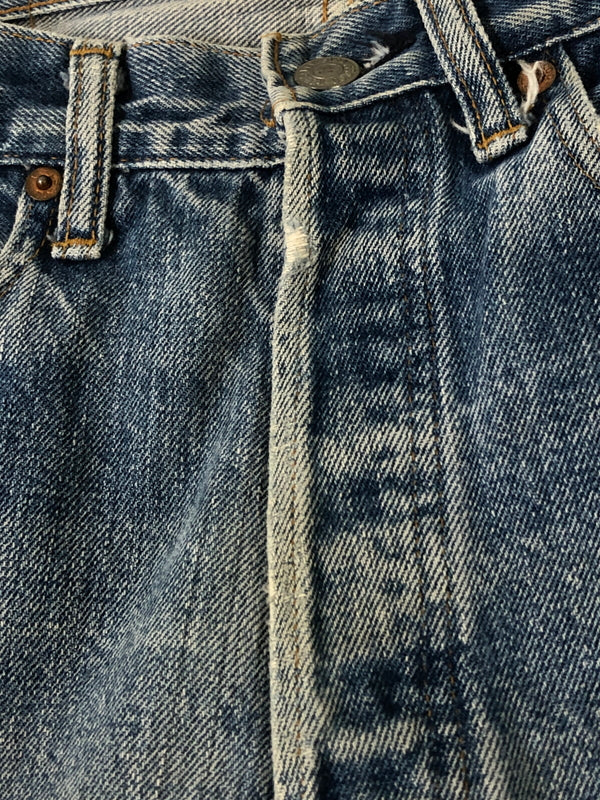 【現状渡し品】【メンズ】 LEVI'S リーバイス 70S 66前期 ボタン裏 6 501 DENIM PANTS 501 デニム パンツ 70年代 ヴィンテージ ジーンズ 157-260510-em-44-min カラー：インディゴブルー 万代Net店