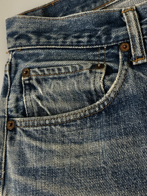 【現状渡し品】【メンズ】 LEVI'S リーバイス 70S 66前期 ボタン裏 6 501 DENIM PANTS 501 デニム パンツ 70年代 ヴィンテージ ジーンズ 157-260510-em-44-min カラー：インディゴブルー 万代Net店