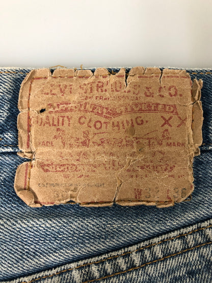 【現状渡し品】【メンズ】 LEVI'S リーバイス 70S 66前期 ボタン裏 6 501 DENIM PANTS 501 デニム パンツ 70年代 ヴィンテージ ジーンズ 157-260510-em-44-min カラー：インディゴブルー 万代Net店