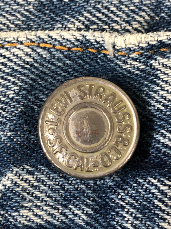 【現状渡し品】【メンズ】 LEVI'S リーバイス 70S 66前期 ボタン裏 6 501 DENIM PANTS 501 デニム パンツ 70年代 ヴィンテージ ジーンズ 157-260510-em-44-min カラー：インディゴブルー 万代Net店