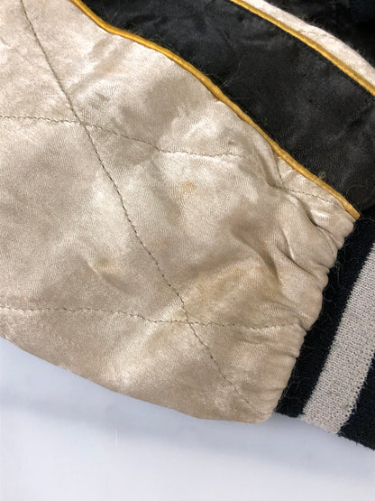 【現状渡し品】【メンズ】 USED ユーズド 虎×鷹×日本地図 スカジャン メンズ アウター ヴィンテージ 145-260510-em-46-min カラー：ブラック/ブラウン/オフホワイト 万代Net店