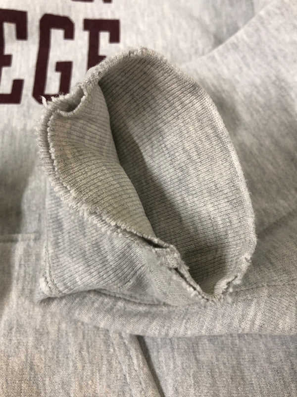 【現状渡し品】【メンズ】 CHAMPION チャンピオン 90S BOSTON COLLEGE REVERSE WEAVE HOODIE リバースウィーブ フーディー 90年代 メンズ パーカー トップス 146-260510-em-49-min サイズ：L カラー：ライトグレー 万代Net店
