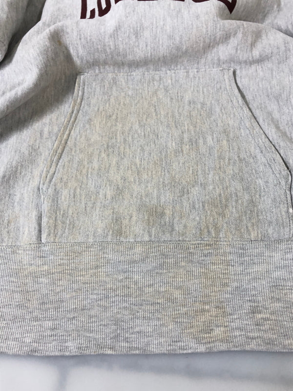 【現状渡し品】【メンズ】 CHAMPION チャンピオン 90S BOSTON COLLEGE REVERSE WEAVE HOODIE リバースウィーブ フーディー 90年代 メンズ パーカー トップス 146-260510-em-49-min サイズ：L カラー：ライトグレー 万代Net店