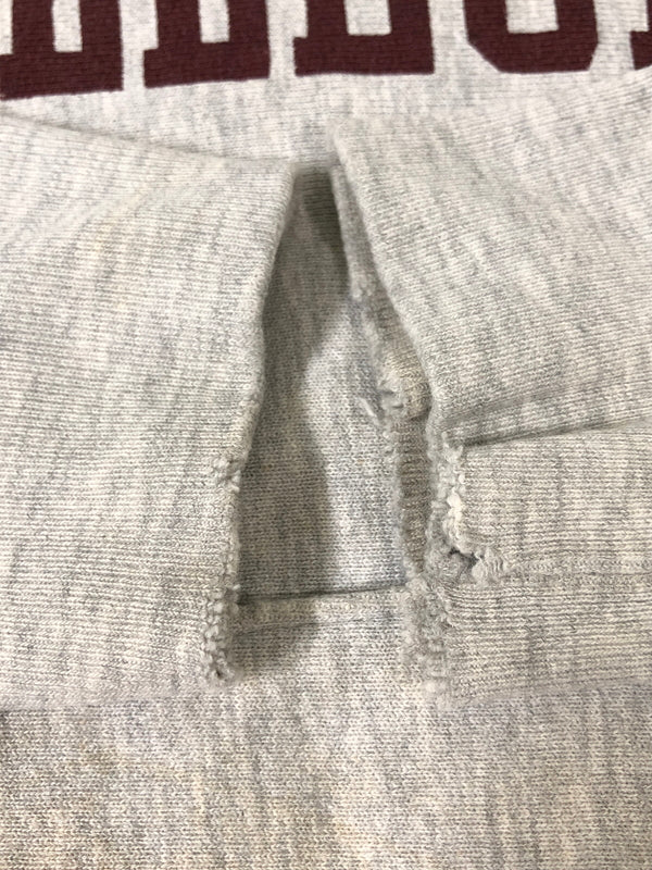 【現状渡し品】【メンズ】 CHAMPION チャンピオン 90S BOSTON COLLEGE REVERSE WEAVE HOODIE リバースウィーブ フーディー 90年代 メンズ パーカー トップス 146-260510-em-49-min サイズ：L カラー：ライトグレー 万代Net店