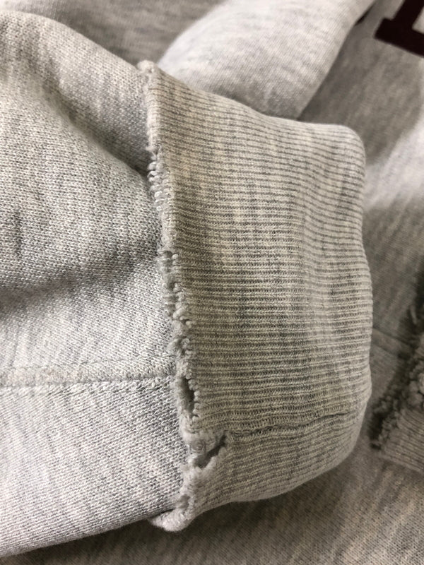 【現状渡し品】【メンズ】 CHAMPION チャンピオン 90S BOSTON COLLEGE REVERSE WEAVE HOODIE リバースウィーブ フーディー 90年代 メンズ パーカー トップス 146-260510-em-49-min サイズ：L カラー：ライトグレー 万代Net店