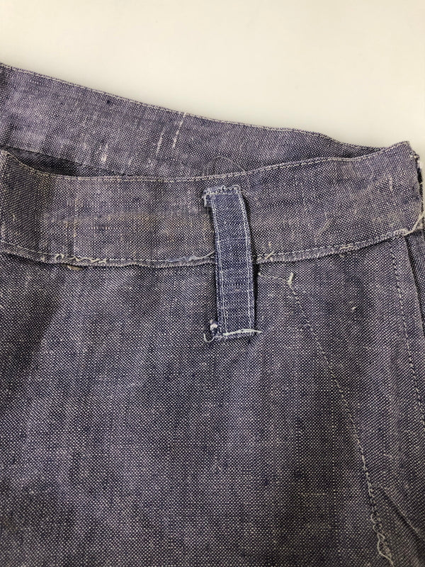 【現状渡し品】【メンズ】 FRENCH MILITARY フレンチ ミリタリー 50-60S ラミーリネン セーラーパンツ 50年代 60年代 メンズ ボトムス 157-260510-em-45-min カラー：パープル 万代Net店