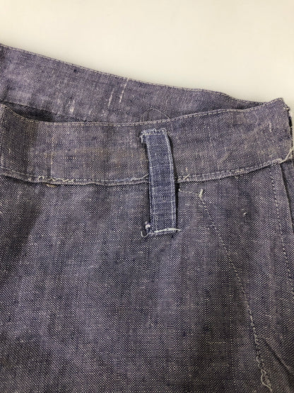 【現状渡し品】【メンズ】 FRENCH MILITARY フレンチ ミリタリー 50-60S ラミーリネン セーラーパンツ 50年代 60年代 メンズ ボトムス 157-260510-em-45-min カラー：パープル 万代Net店