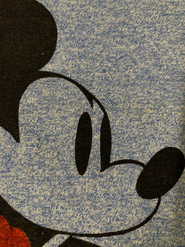 【中古品】【メンズ】 MICKEY ミッキーマウス RINGER TEE リンガー Tシャツ メンズ トップス 半袖 146-260723-em-44-min カラー：ブルー 万代Net店