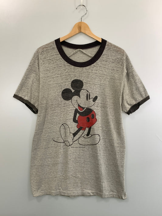 【中古品】【メンズ】 MICKEY ミッキー RINGER TEE 半袖Tシャツ ショートスリーブ 146-260719-AS-57-min サイズ：不明 下記参照 カラー：グレー 万代Net店